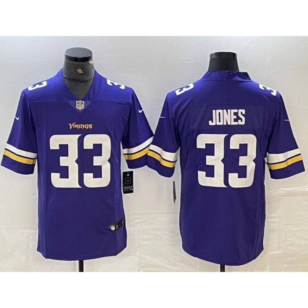 33 Aaron Jones Purple FUSE Vapor Stitched Jersey